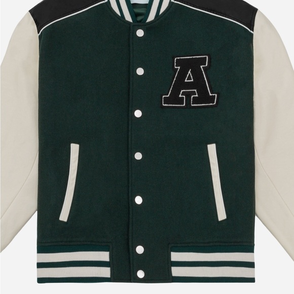 Varsity Letterman Jacket - Black and White - Picture 3 of 5